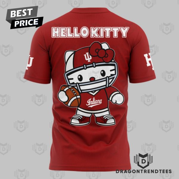 Hello Kitty x Indiana Hoosiers Football 3D T-Shirt