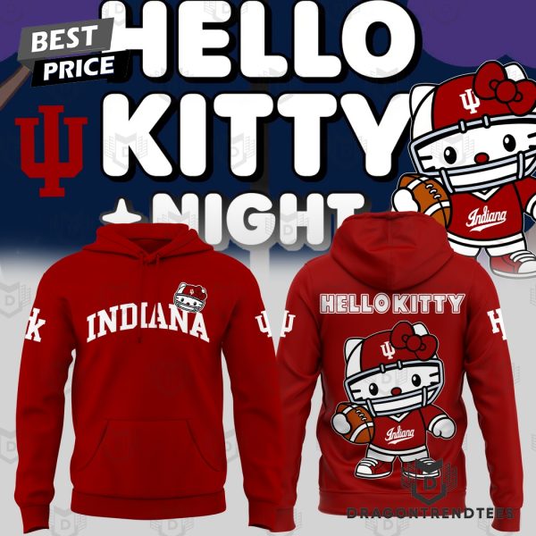 Hello Kitty x Indiana Hoosiers Football Hoodie