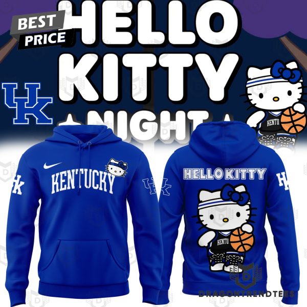 Hello Kitty x Kentucky Wildcats Logo Hoodie – Blue