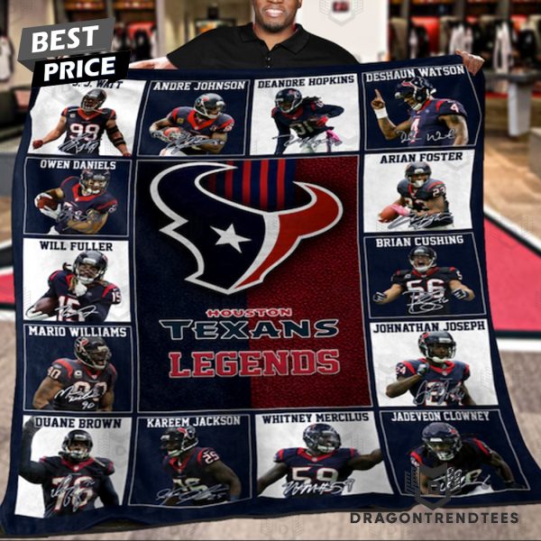 Houston Texans Legends Signature Blanket