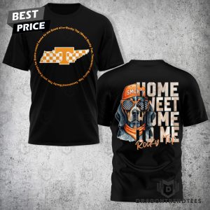 Tennessee Volunteers Home Sweet Home To Me 3D T-Shirt – Black