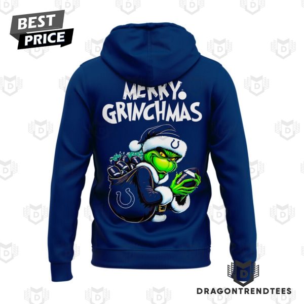 Indianapolis Colts x The Grinch Merry Grinchmas Hoodie – Blue