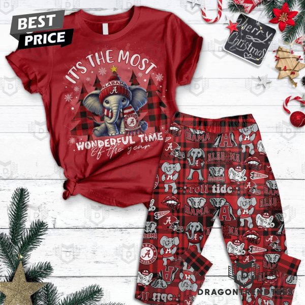 Its The Most Wonderful Time Of The Year – Alabama Crimson Tide Pajamas Set