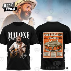 Post Malone With Jelly Roll 2025 Signature 3D T-Shirt