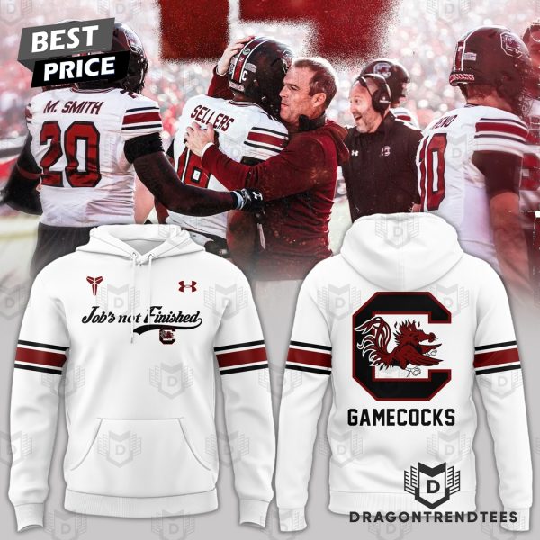 Job Not Finished South Carolina Gamecocks Hoodie – White