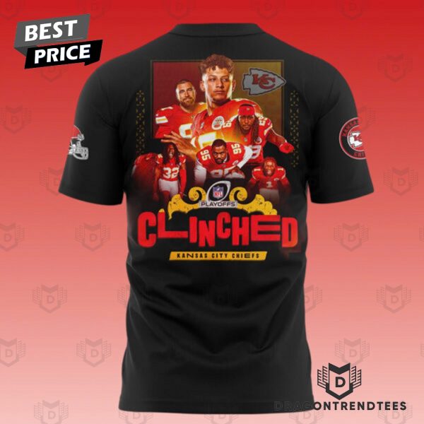 Kansas City Chiefs 2024 Playoffs Afc West Clinched 3D T-Shirt