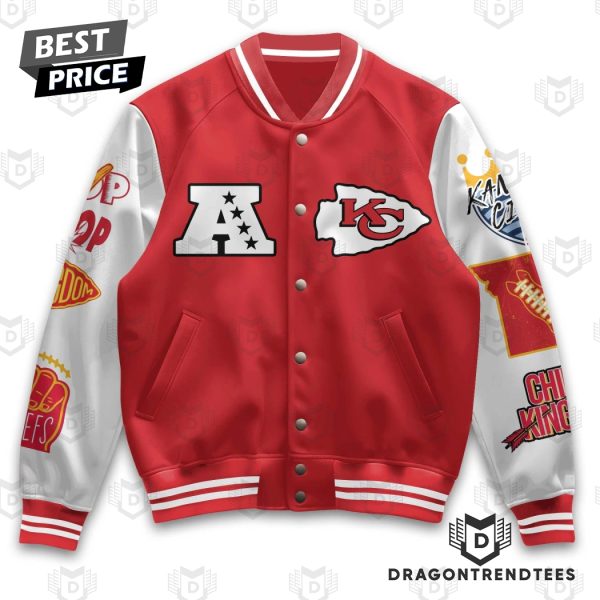 Kansas City Chiefs 2024 Straight Afc Fast Championship Baseball Jacket