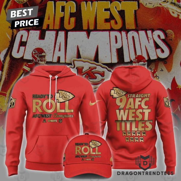 Kansas City Chiefs Champions Straight 9 AFC West Titles Hoodie