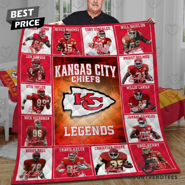 Kansas City Chiefs Legends Signature Blanket