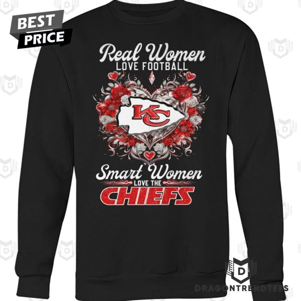 Kansas City Chiefs – Real Women Love Football Smart Women Chiefs Unisex T-Shirt