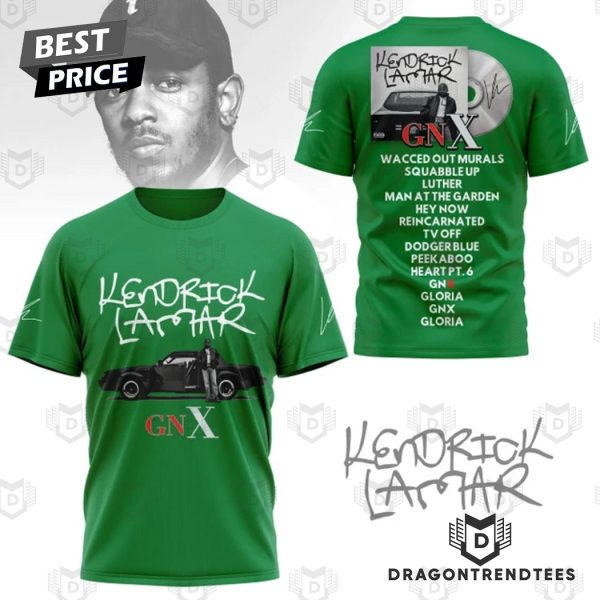 Kendrick Lamar Gnx Signature 3D T-Shirt – Green