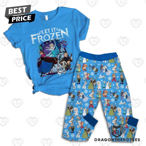 Let If Frozen Pajamas Set – Blue