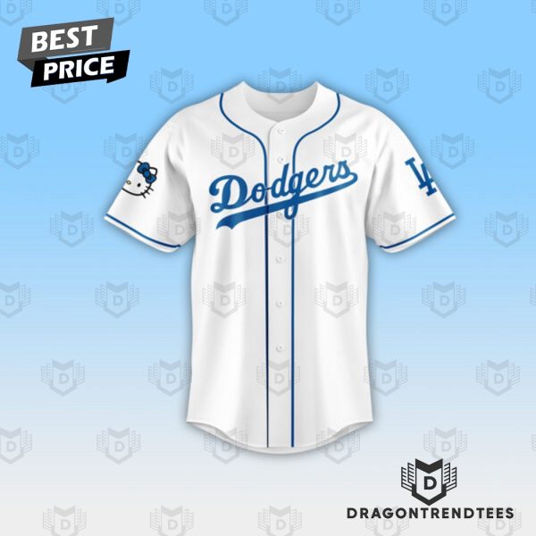 Los Angeles Dodgers Bruno Mars And Hello Kitty Collab Baseball Jersey