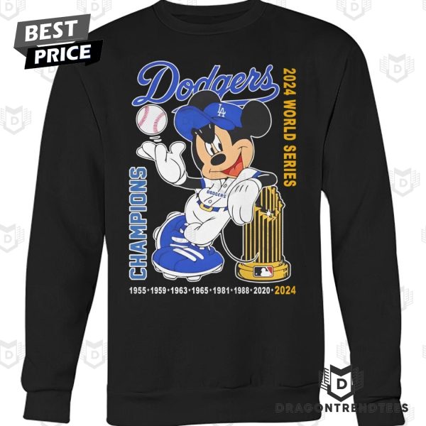 Los Angeles Dodgers x Mickey 2024 World Series Champions Unisex T-Shirt