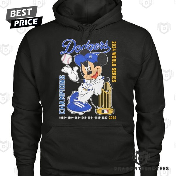 Los Angeles Dodgers x Mickey 2024 World Series Champions Unisex T-Shirt