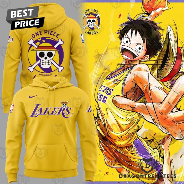 Los Angeles Lakers One Piece Hoodie – Gold