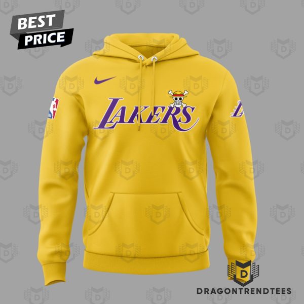 Los Angeles Lakers One Piece Hoodie – Gold