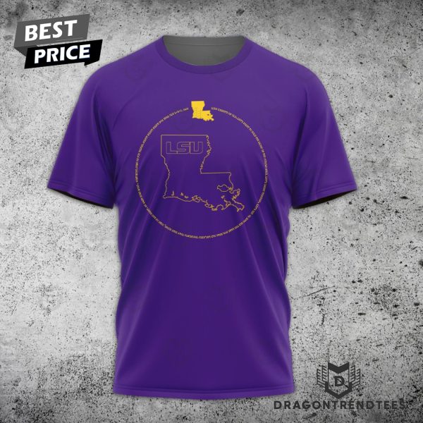 LSU Tigers Geaux Tigers Lets Go Tigers 3D T-Shirt