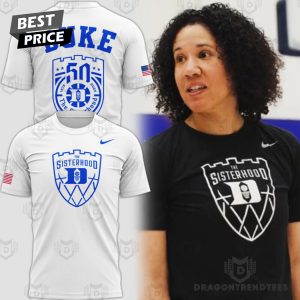 50 Year 1975-2025 Duke Blue Devils Women Basketball The Sisterhood 3D T-Shirt