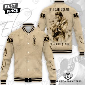 Elvis Presley If I Can Dream Of A Better Land Baseball Jacket