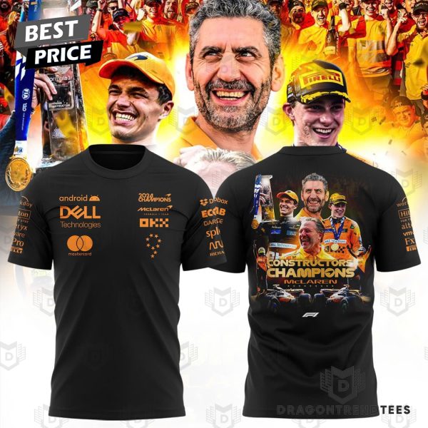 McLaren Formula 1 Team 2024 Champions 3D T-Shirt