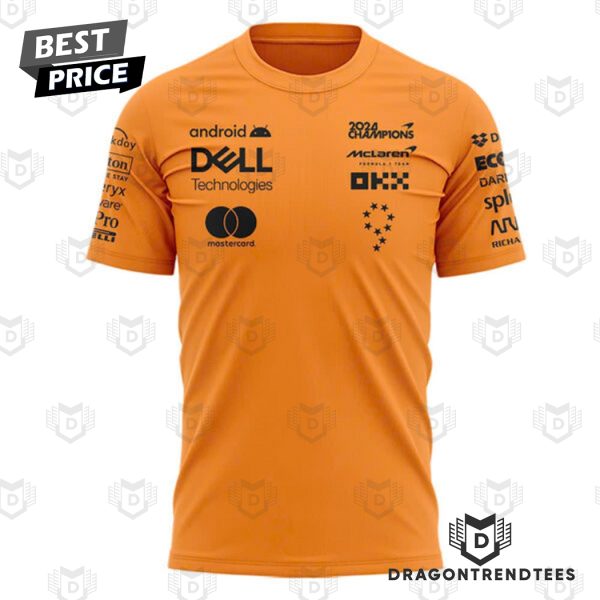 McLaren Formula 1 Team 2024 Champions 3D T-Shirt – Orange