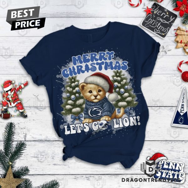 Merry Christmas Penn State Nittany Lions – Let Go Lions Pajamas Set