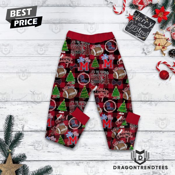 Merry Rebel-mas Hottu Toddy Ole Miss Rebels Pajamas Set