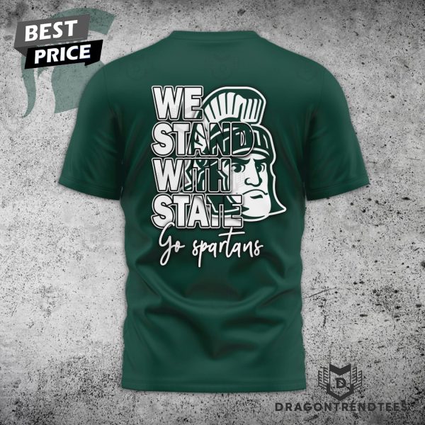 Michigan State Spartans – We Stand With State 3D T-Shirt