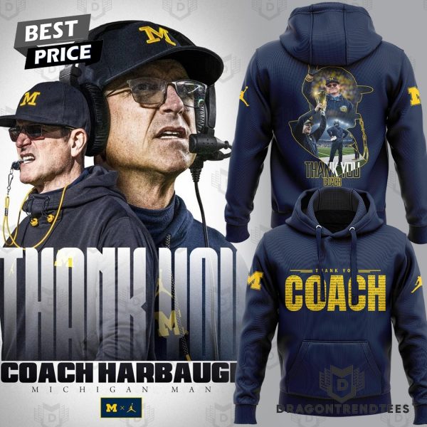 Michigan Wolverines Football -thank You Coach Jim Harbaugh Hoodie