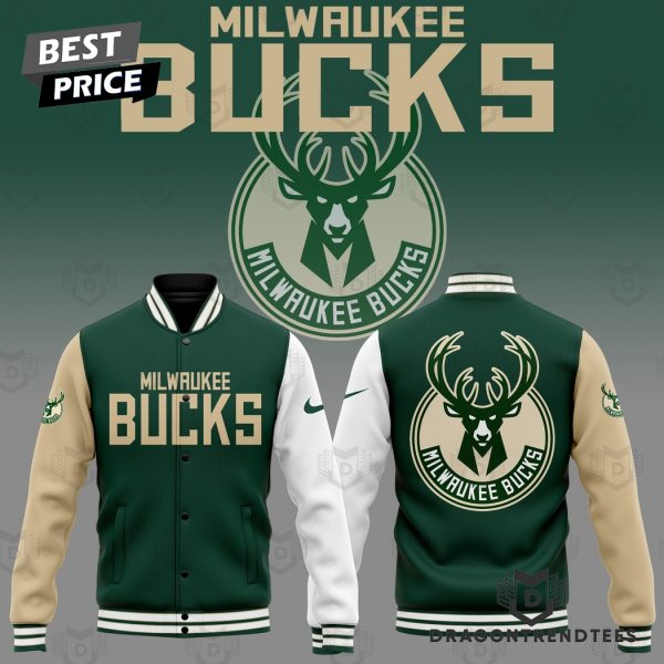 Milwaukee Bucks Basketball Logo Baseball Jacket