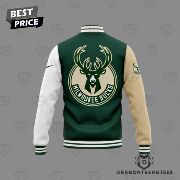 Milwaukee Bucks Basketball Logo Baseball Jacket