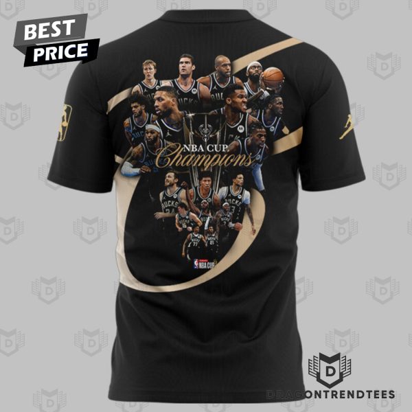 Milwaukee Bucks Champions NBA Cup 3D T-Shirt