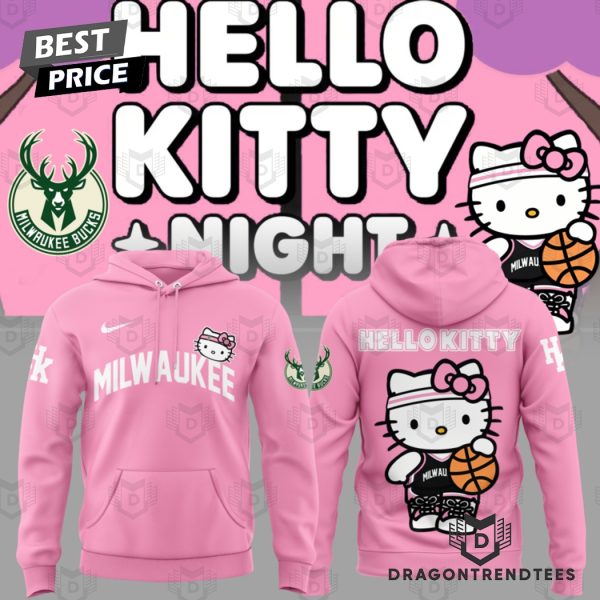 Milwaukee Bucks x Hello Kitty Pink Hoodie