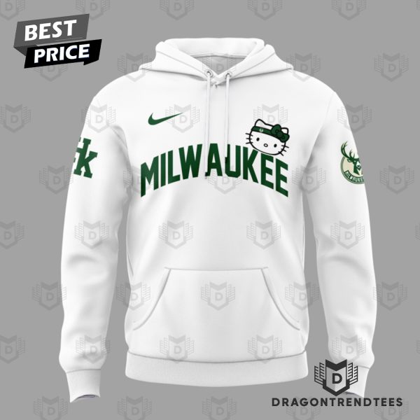 Milwaukee Bucks x Hello Kitty White Hoodie