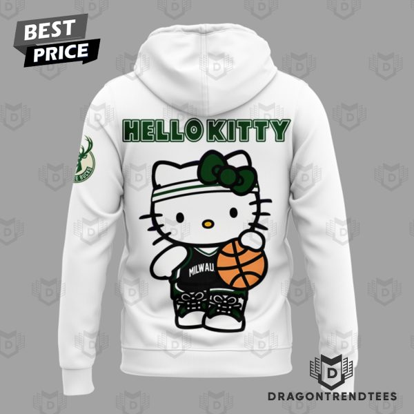 Milwaukee Bucks x Hello Kitty White Hoodie