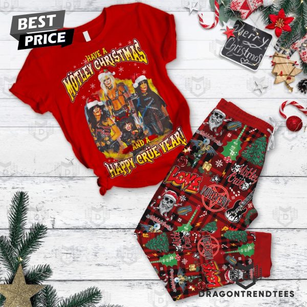 Motley Crue – Have A Motley Christmas And A Happy Crue Year Pajamas Set