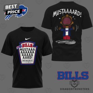 Kendrick Lamar Mustard x Buffalo Bills 3D T-Shirt – Black