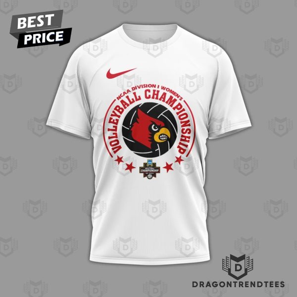 NCAA Division I Women Louisville Volleyball Go Cards 3D T-Shirt