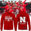 Nebraska Huskers 2024 Big Ten Back-to-Back Women Volleyball Regular Season Champions Hoodie – White