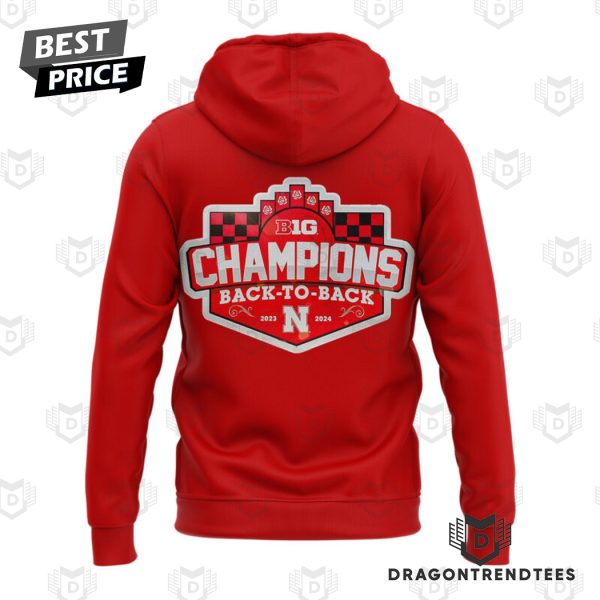 Nebraska Huskers Big Ten Back-to-Back Women Volleyball Regular Season Champions Hoodie