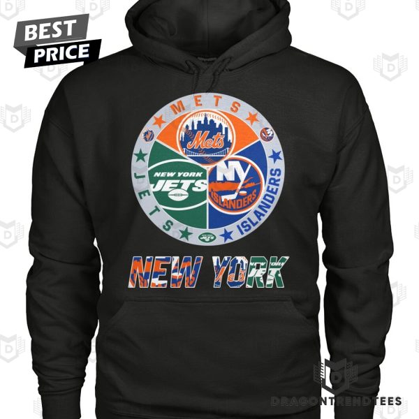 New York Jets x New York Mets x New York Islanders Unisex T-Shirt