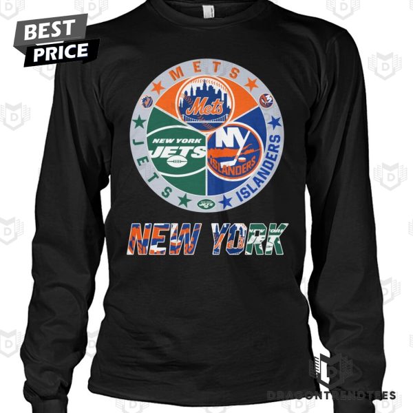 New York Jets x New York Mets x New York Islanders Unisex T-Shirt