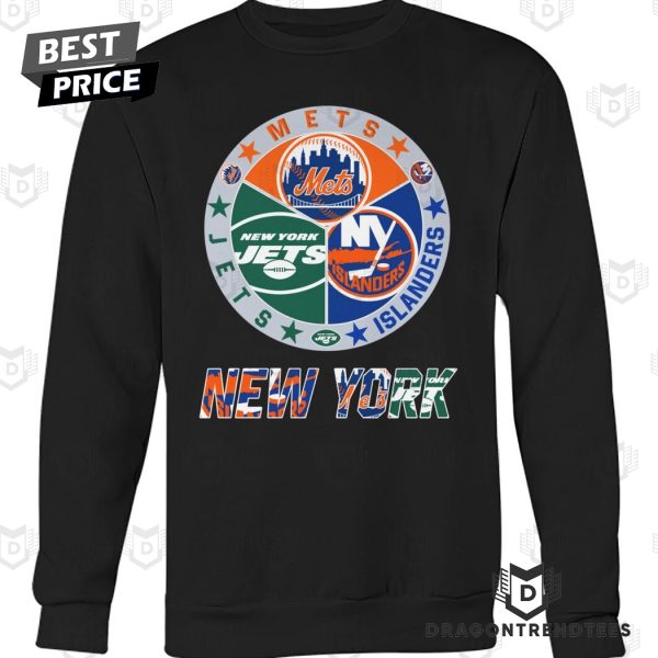 New York Jets x New York Mets x New York Islanders Unisex T-Shirt