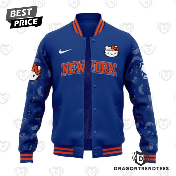 New York Knicks x Hello Kitty Night Baseball Jacket