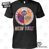 New York Knicks x New York Mets x New York Giants x New York Islanders Unisex T-Shirt