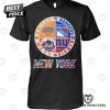 New York Knicks x New York Rangers x New York Mets x New York Jets Unisex T-Shirt