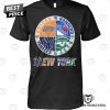 New York Knicks x New York Rangers x New York Mets x New York Jets Unisex T-Shirt