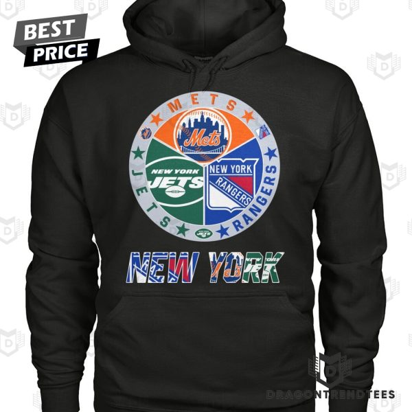 New York Mets x New York Rangers x New York Jets Unisex T-Shirt