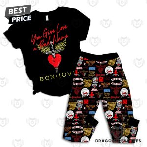 Bon Jovi You Give Love A Bad Name Pajamas Set